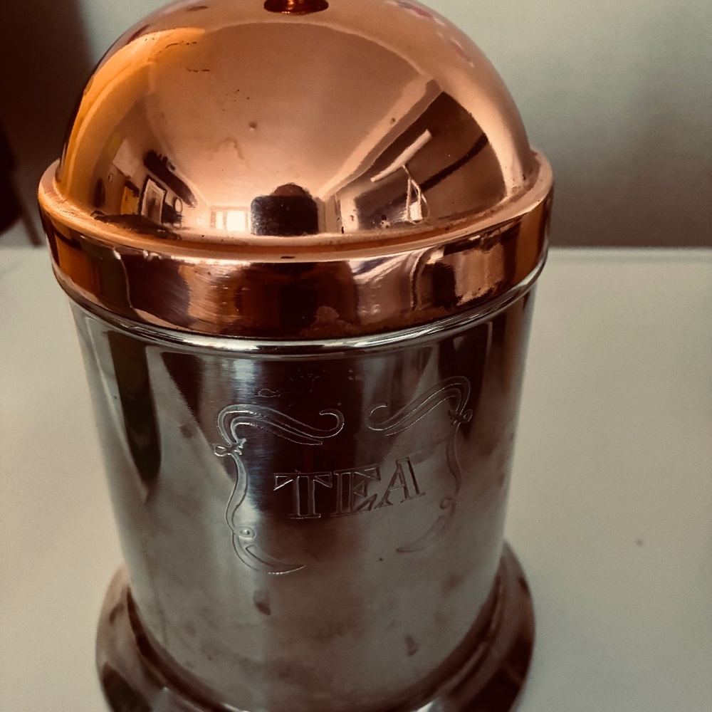 Vintage tea caddy